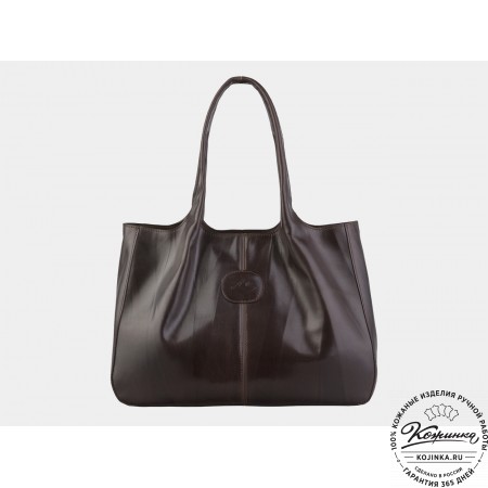 Женская кожаная сумка "Миранда" (коричневая)